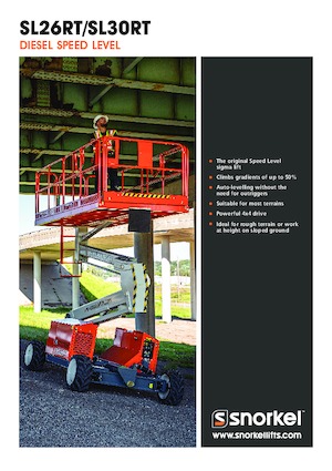 Kolové nůžkové plošiny Snorkel SL26RT