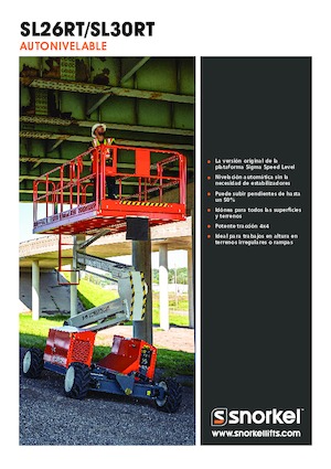 Kolové nůžkové plošiny Snorkel SL26RT
