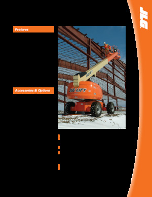 Kolové teleskopické pracovní plošiny JLG 600SJ