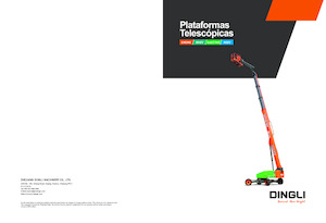 Kolové teleskopické pracovní plošiny Dingli BA44RT