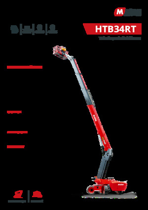 Kolové teleskopické pracovní plošiny MAGNI HTB34RT
