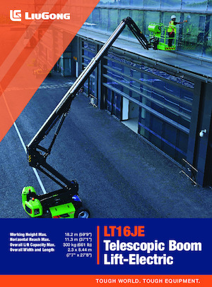 Kolové teleskopické pracovní plošiny Liugong LT16JE