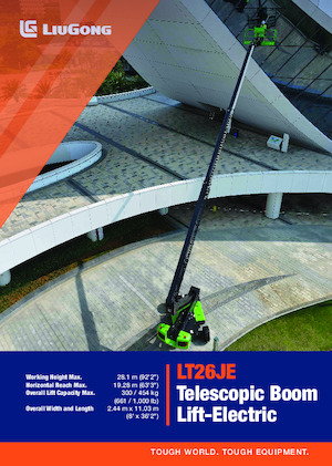 Kolové teleskopické pracovní plošiny Liugong LT26JE