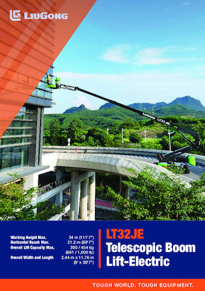 Kolové teleskopické pracovní plošiny Liugong LT32JE