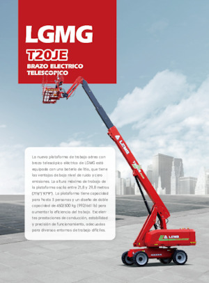 Kolové teleskopické pracovní plošiny LGMG  T20JE