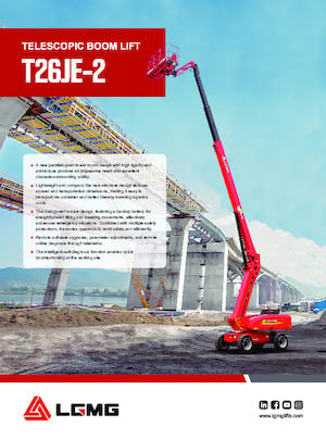 Kolové teleskopické pracovní plošiny LGMG  T26JE-2