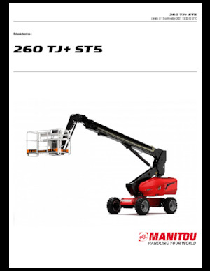 Kolové teleskopické pracovní plošiny Manitou 260 TJ+ ST5