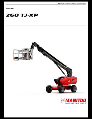 Kolové teleskopické pracovní plošiny Manitou 260 TJ-XP
