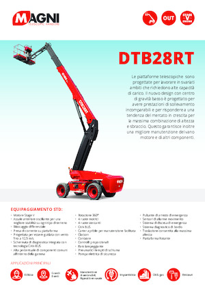 Kolové teleskopické pracovní plošiny MAGNI DTB28RT