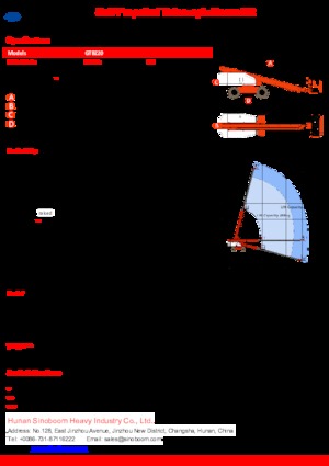 Kolové teleskopické pracovní plošiny Sinoboom GTBZ20