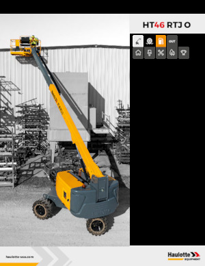 Kolové teleskopické pracovní plošiny Haulotte HT46 RTJ O