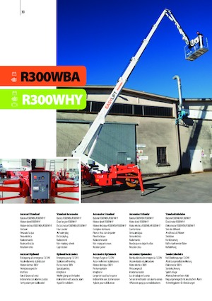 Kolové teleskopické pracovní plošiny Easy Lift R300WHY 