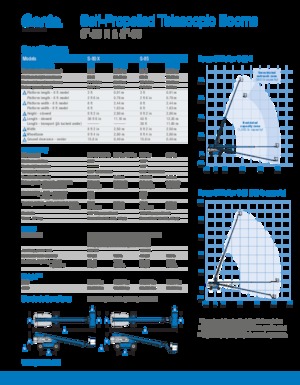 Kolové teleskopické pracovní plošiny Genie S-85