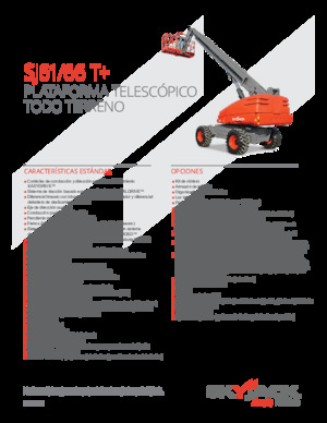 Kolové teleskopické pracovní plošiny Skyjack SJ 66 T+