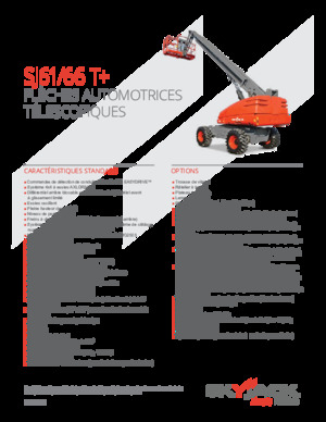 Kolové teleskopické pracovní plošiny Skyjack SJ 66 T+