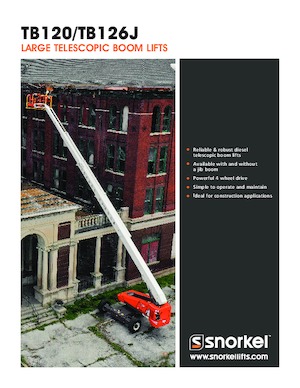 Kolové teleskopické pracovní plošiny Snorkel TB126J