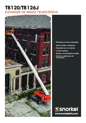 Kolové teleskopické pracovní plošiny Snorkel TB126J