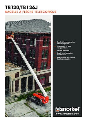 Kolové teleskopické pracovní plošiny Snorkel TB126J