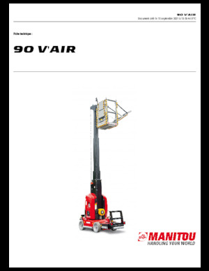 Sloupové pracovní plošiny Manitou 90 V´Air