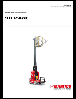 Sloupové pracovní plošiny Manitou 90 V´Air