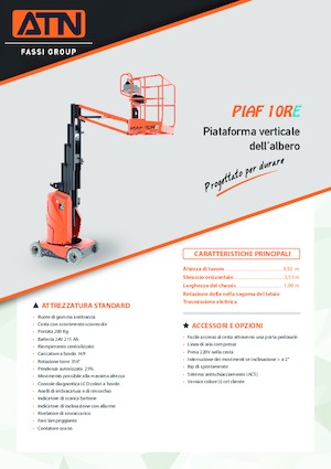 Sloupové pracovní plošiny ATN PIAF 10RE