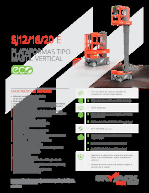 Sloupové pracovní plošiny Skyjack SJ 12 E