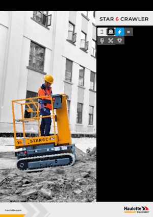 Sloupové pracovní plošiny Haulotte Star 6 Crawler