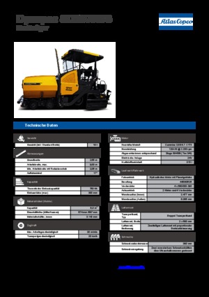Kolové finišery Dynapac SD 2500 WS