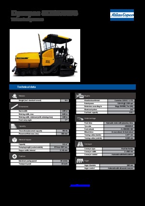 Kolové finišery Dynapac SD 2500 WS