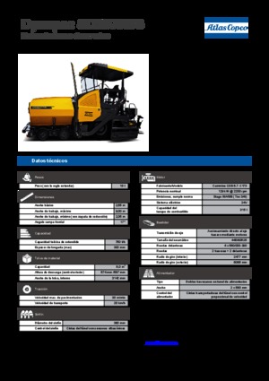 Kolové finišery Dynapac SD 2500 WS