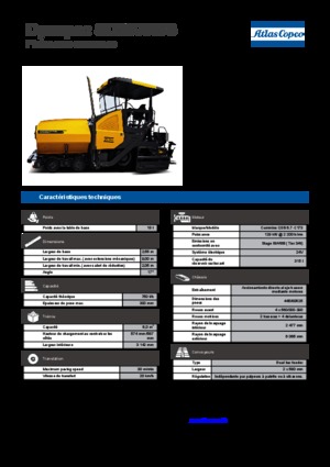 Kolové finišery Dynapac SD 2500 WS