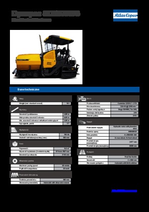 Kolové finišery Dynapac SD 2500 WS