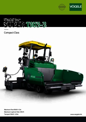 Kolové finišery Vögele Super 1303-3