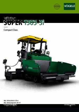 Kolové finišery Vögele Super 1303-3i