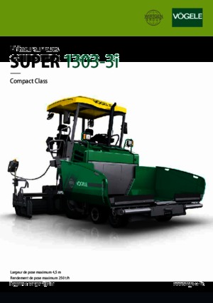 Kolové finišery Vögele Super 1303-3i