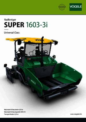 Kolové finišery Vögele Super 1603-3i