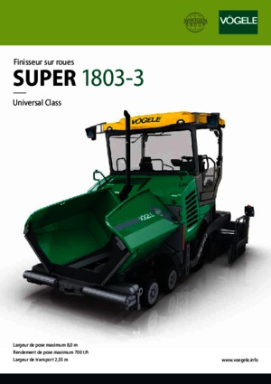 Kolové finišery Vögele Super 1803-3