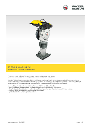Vibrační pěchy naftové a benzínové Wacker BS 60-2, 11