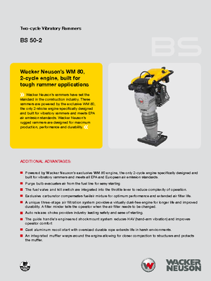 Vibrační pěchy naftové a benzínové Wacker Neuson BS 50-2 10
