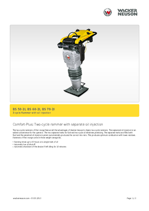 Vibrační pěchy naftové a benzínové Wacker BS 50-2i 11