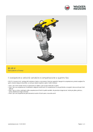 Vibrační pěchy naftové a benzínové Wacker BS 65 V 11