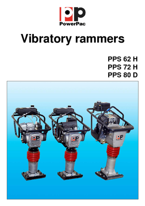 Vibrační pěchy naftové a benzínové PowerPac PPS 62 H