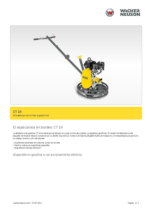 Ručně vedené hladičky betonu Wacker Neuson CT 24-4 A