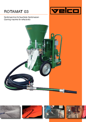 Torkretovací stroje VELCO Rotamat  0,4tb 32