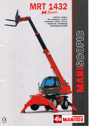 Teleskopické nakladače s horní konstrukcí Manitou MRT 1432