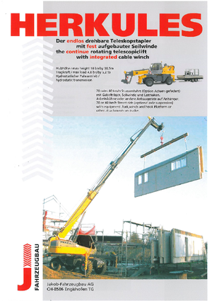 Teleskopické nakladače s horní konstrukcí Herkules TD 45260