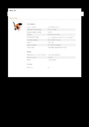 Štěpkovače Eliet Major 4S