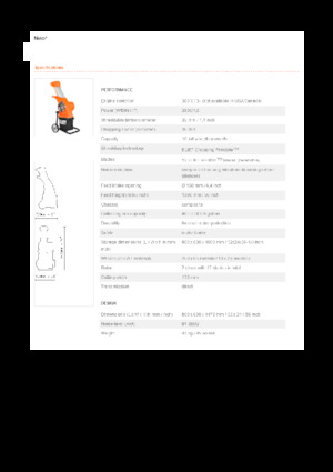 Štěpkovače Eliet NEO³