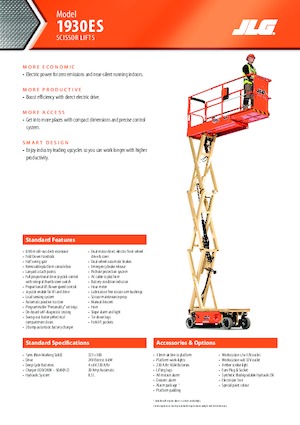 Kolové nůžkové plošiny JLG 1930ES