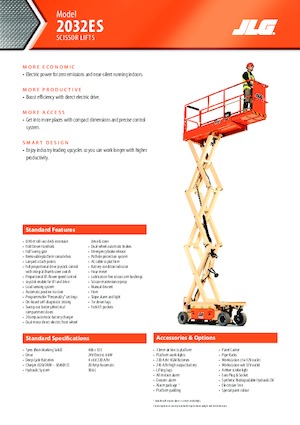 Kolové nůžkové plošiny JLG 2032ES